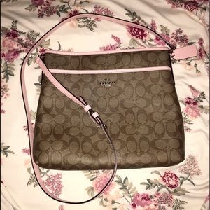 Coach File crossbody & matching checkbook wallet